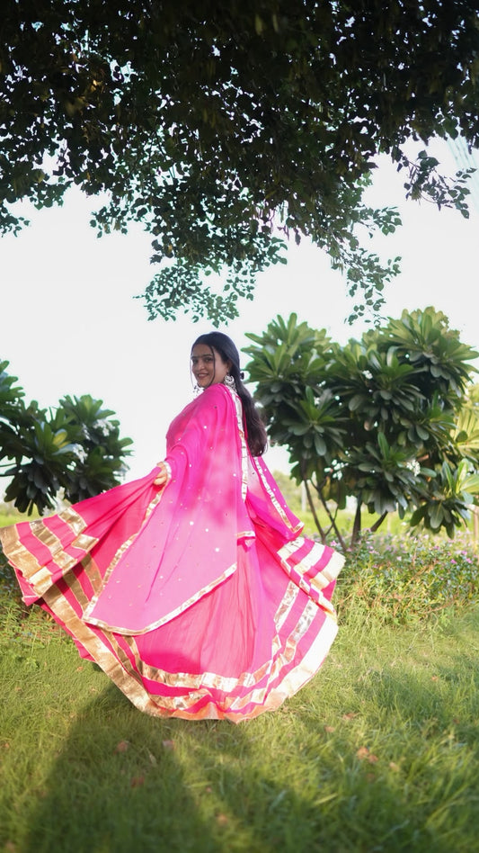Lehriya - Magenta Pink