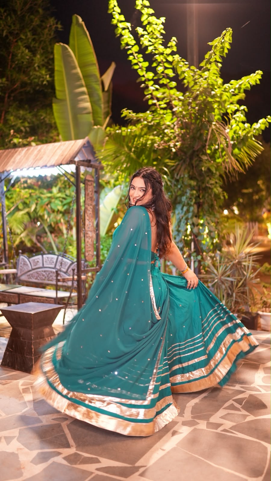 Lehriya - Teal Blue