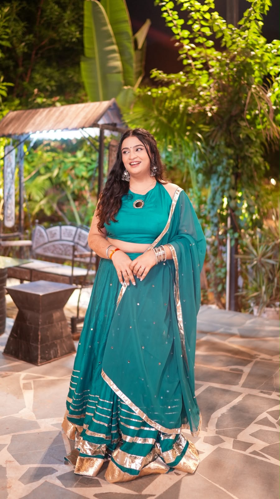 Lehriya - Teal Blue