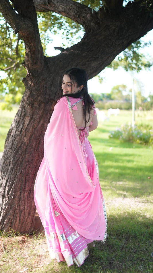 Lehriya - Baby Pink