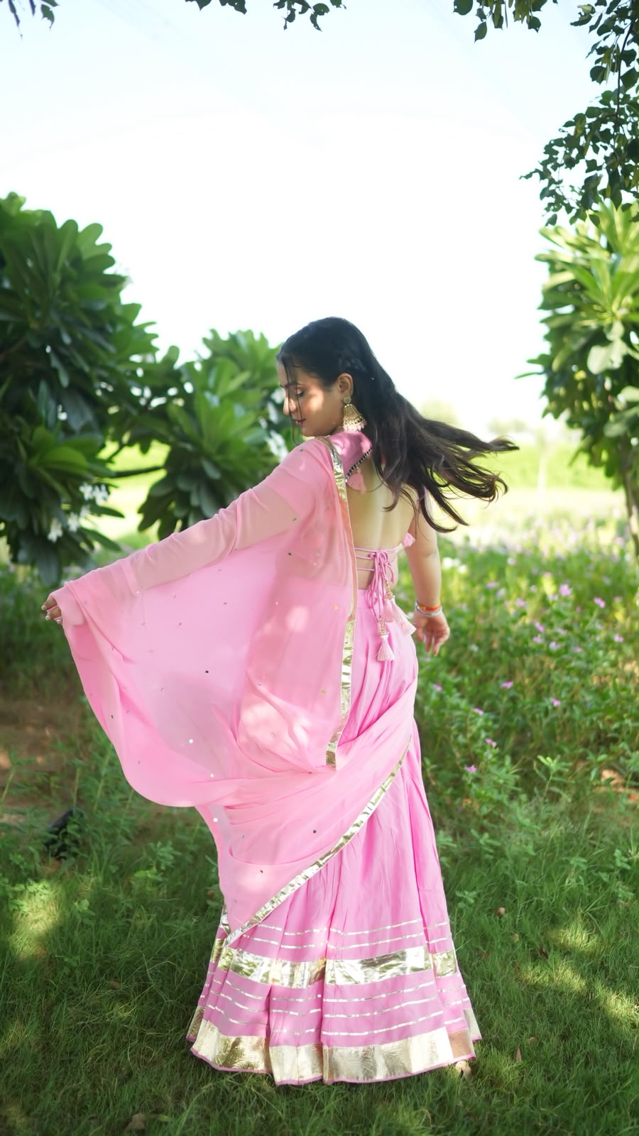 Lehriya - Baby Pink