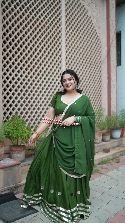 Lehriya - Dark Green