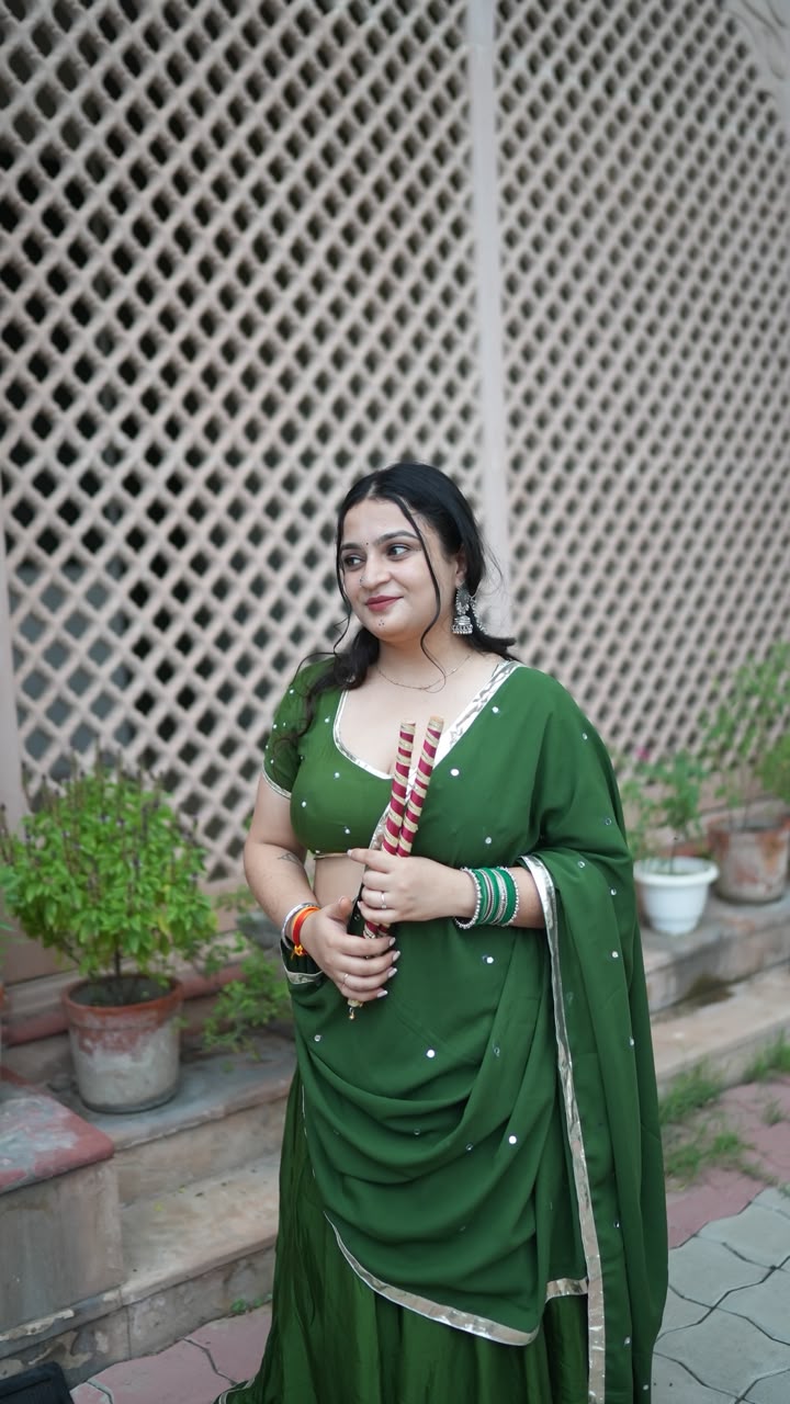 Lehriya - Dark Green