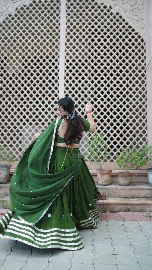 Lehriya - Dark Green