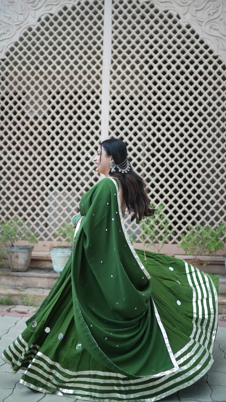 Lehriya - Dark Green
