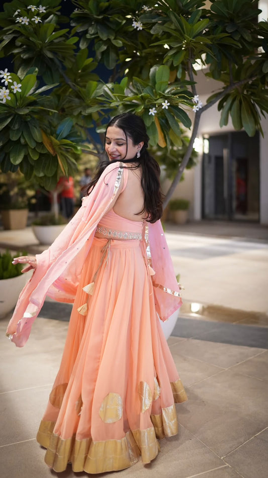 Lehriya - Peach