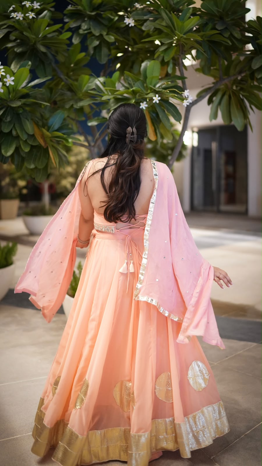 Lehriya - Peach
