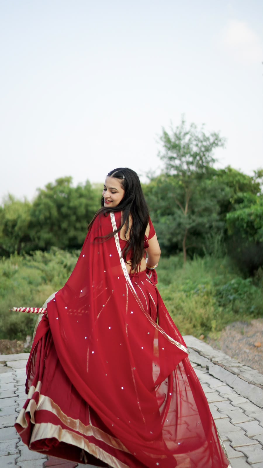 Lehriya - Maroon