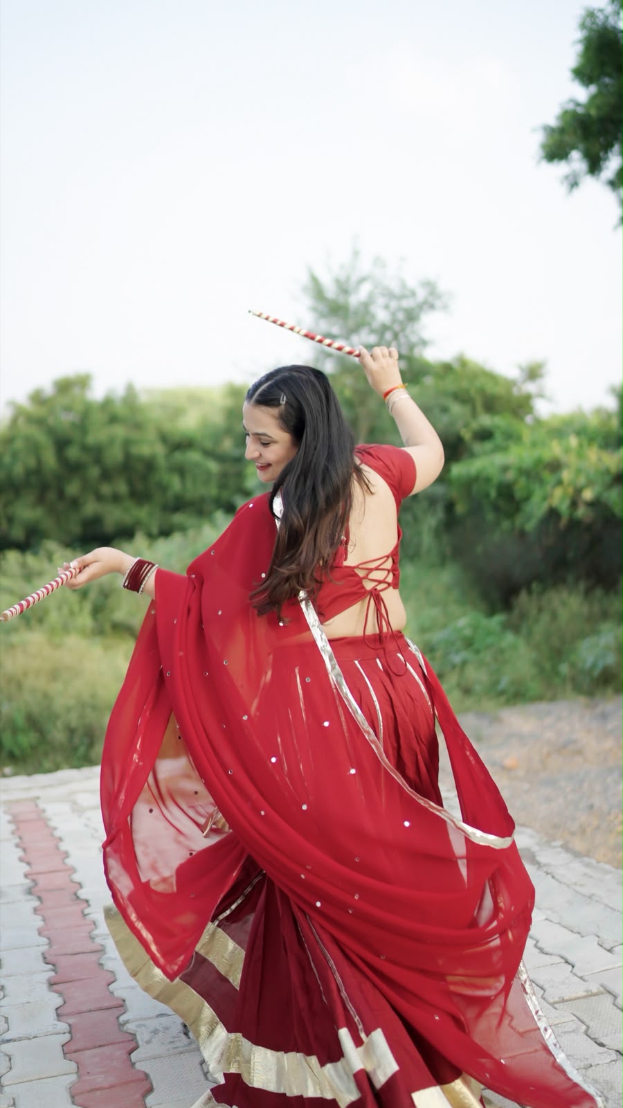 Lehriya - Maroon